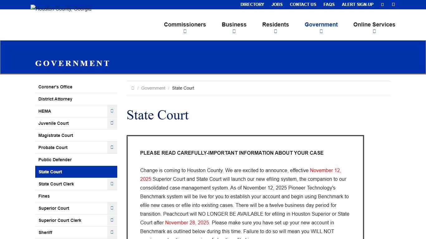 State Court - Houston County